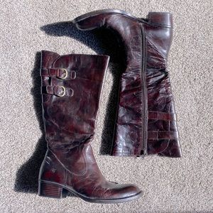 Brown Leather Born Boots